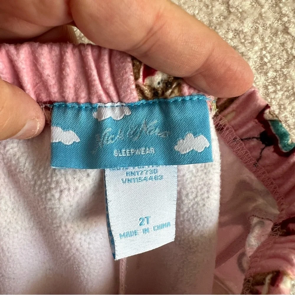 Nick‎ & Nora Kids Toddler Silly Sock Monkey Bowling Pajama Pants Size 2T